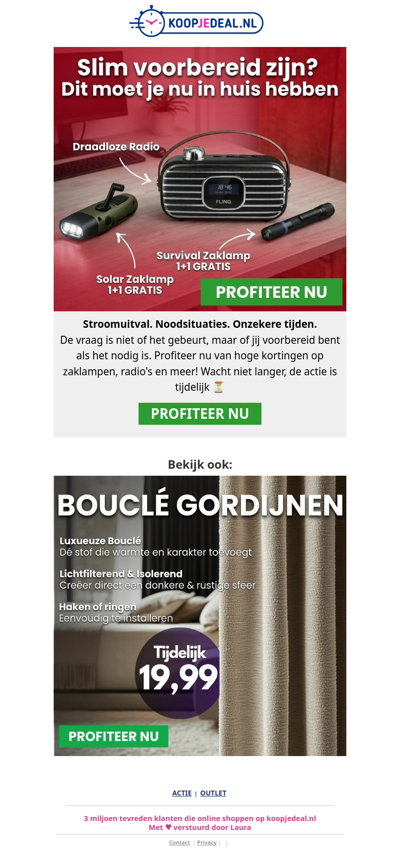 Essentiële Noodartikelen met Korting 🚨