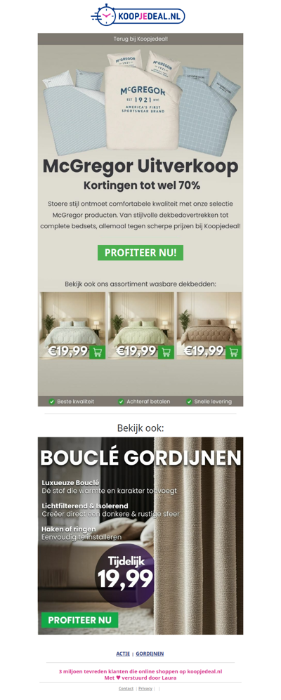 Informatie over je bestelling..