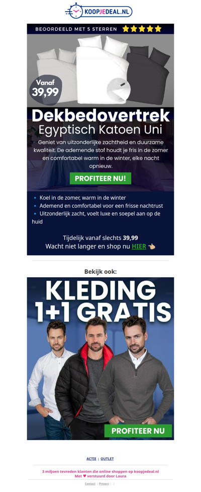 Slaap in pure luxe ✨ Egyptisch katoen