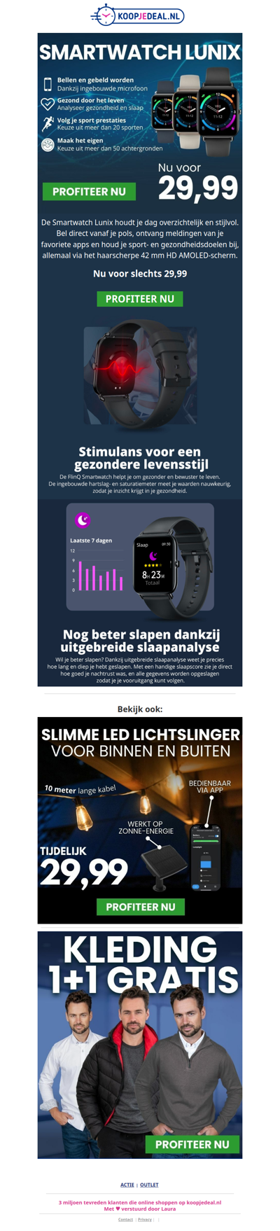 Smartwatch Nu Extra Goedkoop⌚