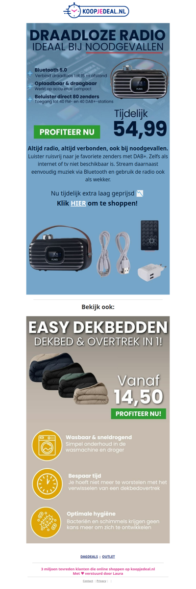 Draadloze Radio ⚠️ Handig bij Noodgevallen