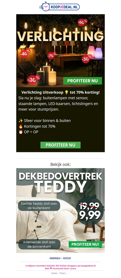 Verlichting Sale 💡tot 70% Korting