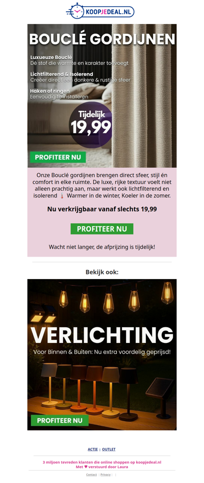 Gordijnen Uitverkoop 💥 Mis het niet!