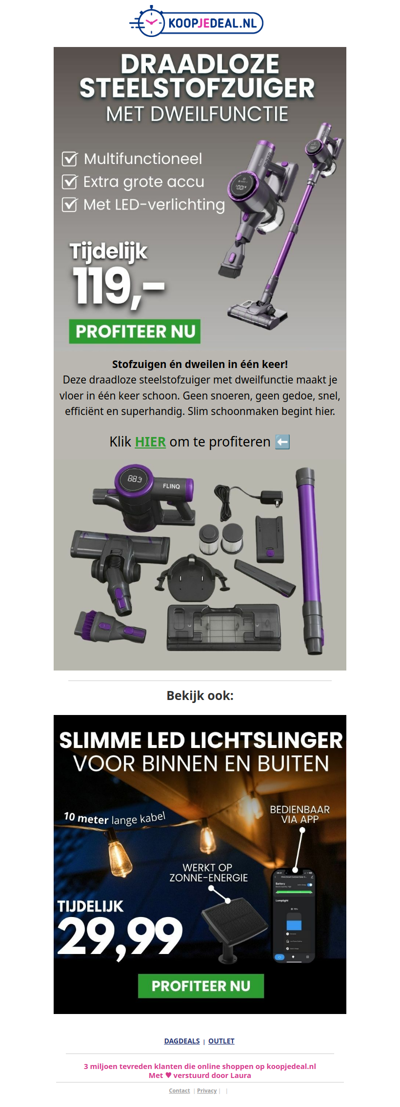 Steelstofzuiger met Dweilfunctie nu 119 ⚠️