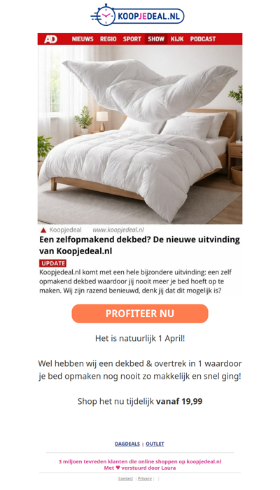Zelfopmakend Dekbed?