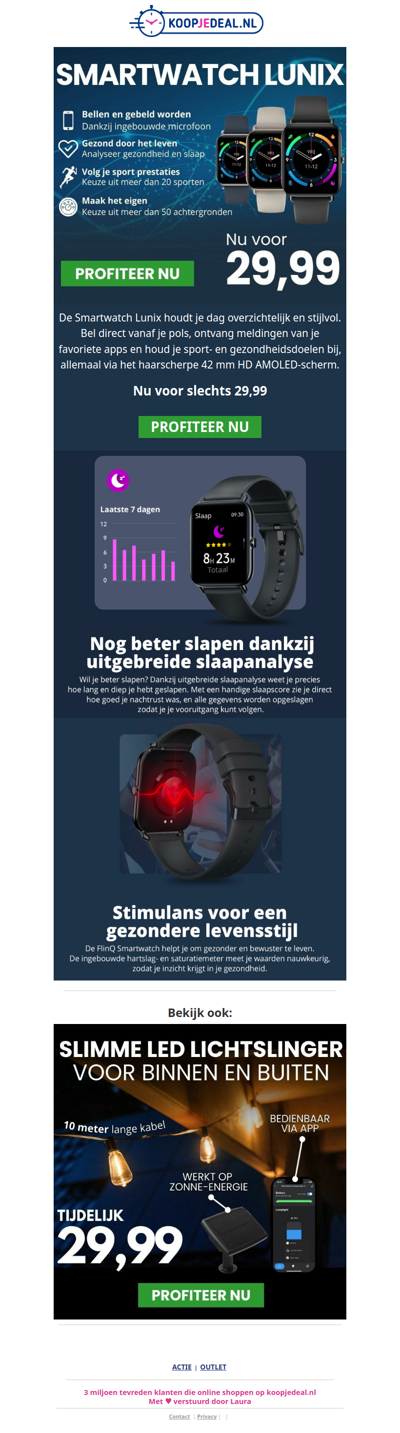 Smartwatch Nu Extra Goedkoop⌚