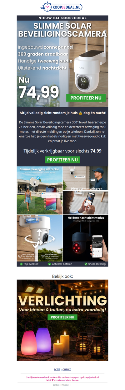 Nieuw: Draadloze Beveiligingscamera 🎥