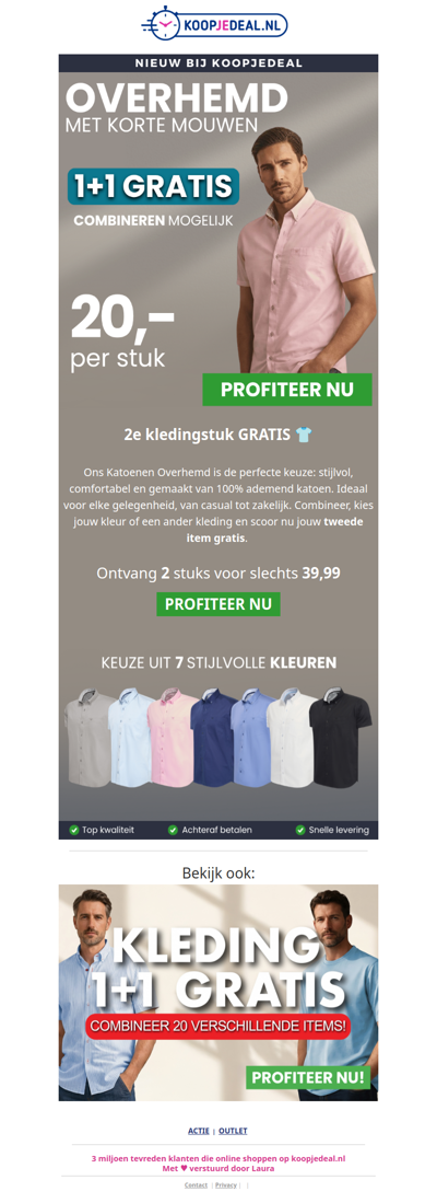 Nieuw: Overhemd met Korte Mouw 👔