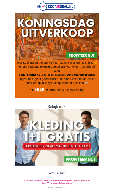 We stoppen met de Leegverkoop..