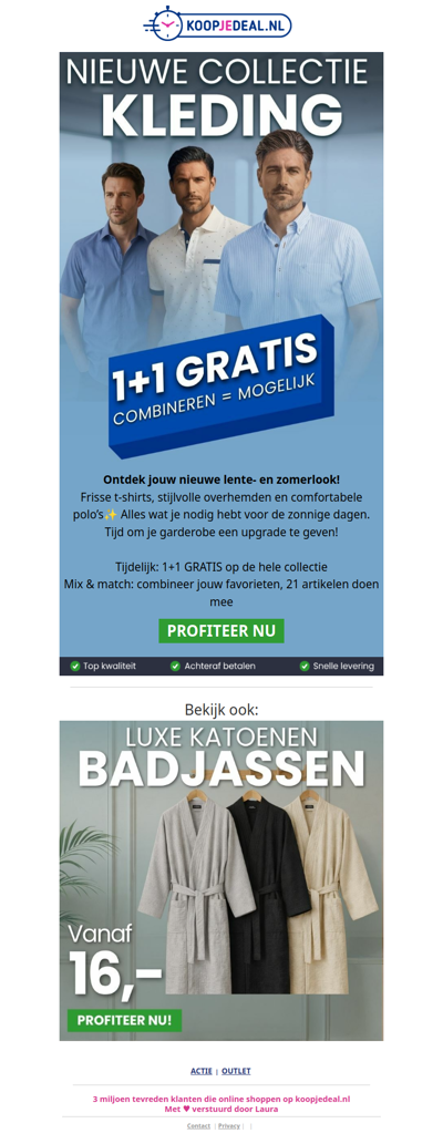 Zomer- & Lente Kleding 1+1 GRATIS ⚠️