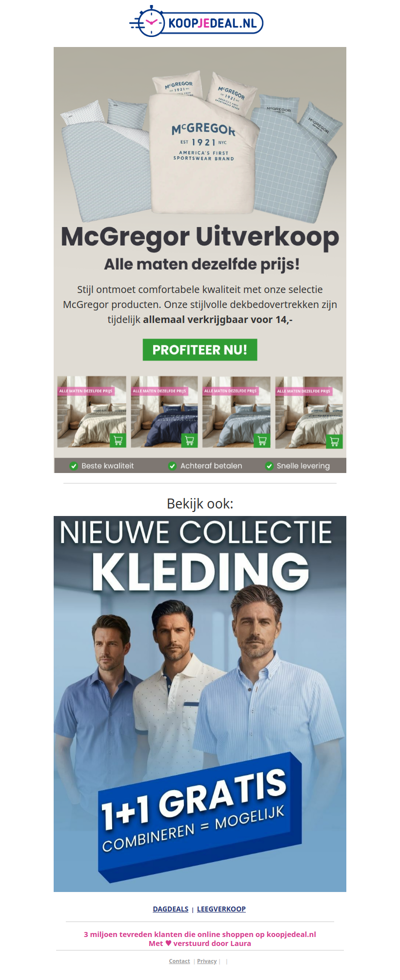 McGregor Uitverkoop 📉 Laatste Kans