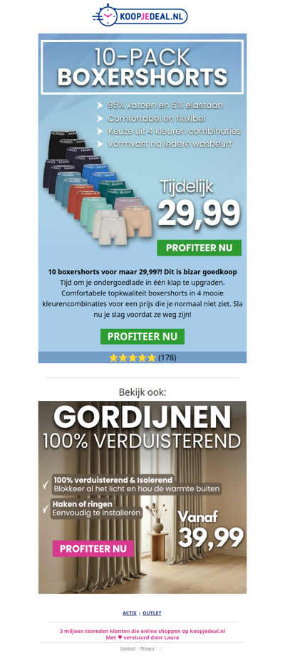 10 Boxershorts voor maar 29,99⁉️