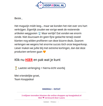RE: We konden dit niet weggooien…