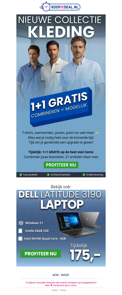 Nieuwe Kleding Collectie 1+1 GRATIS 🚨