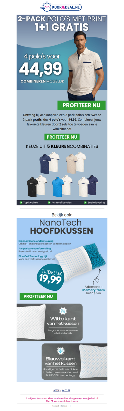 4 Polo's voor maar 44,99 😱