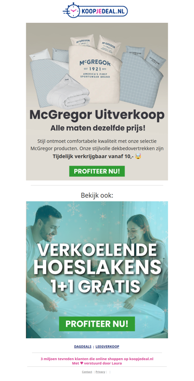 McGregor Uitverkoop 📉 Laatste Kans