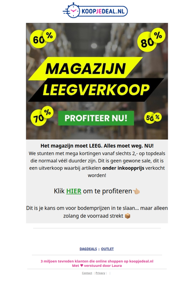 Het magazijn moet NU Leeg 🚨