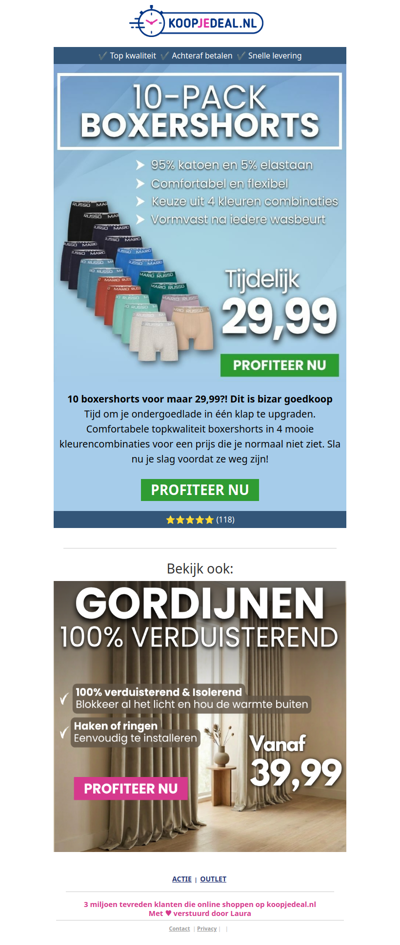 10 Boxershorts voor maar 29,99⁉️