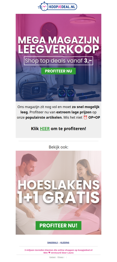 Mega Magazijn Leegverkoop 📦