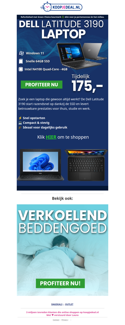 Dell Laptop nu slechts 175,- 👨🏻‍💻