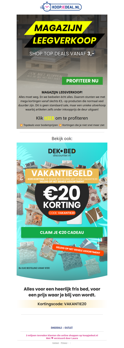 Magazijn Leegverkoop ⚠️ vanaf 3,-
