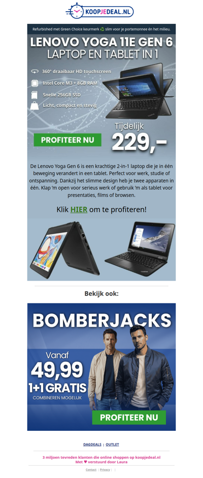 Laptop & Tablet in 1 nu 229,- 💻