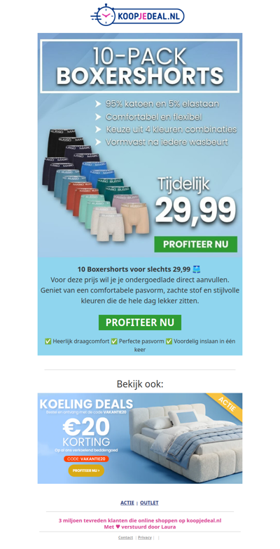 10-PACK Boxershorts nu 29,99 🩳