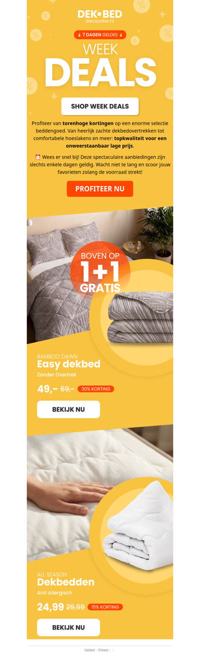 Hoge Korting op Weekdeals 🤩