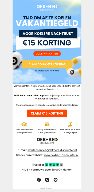 Tijdelijk €15 korting voor jou!