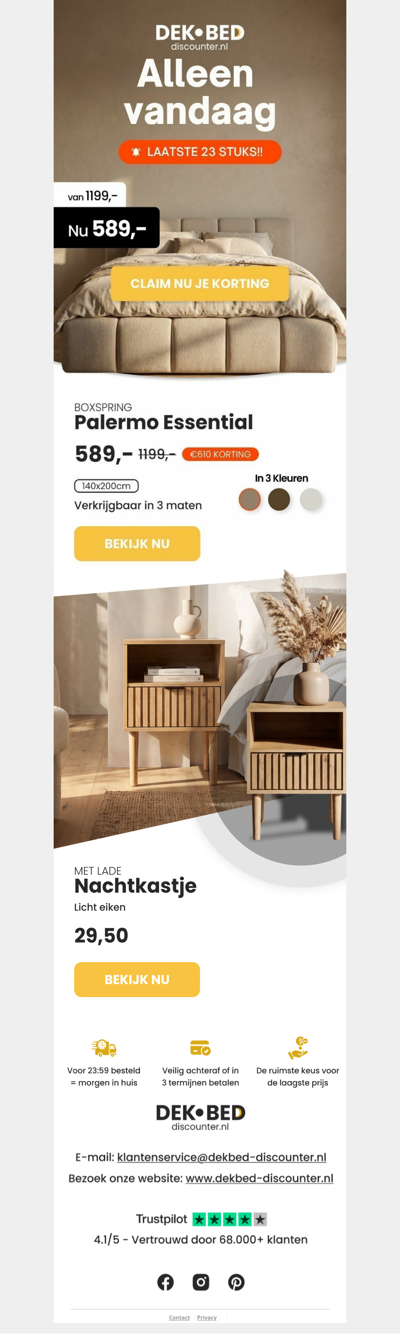 Japandi boxspring: €589,-