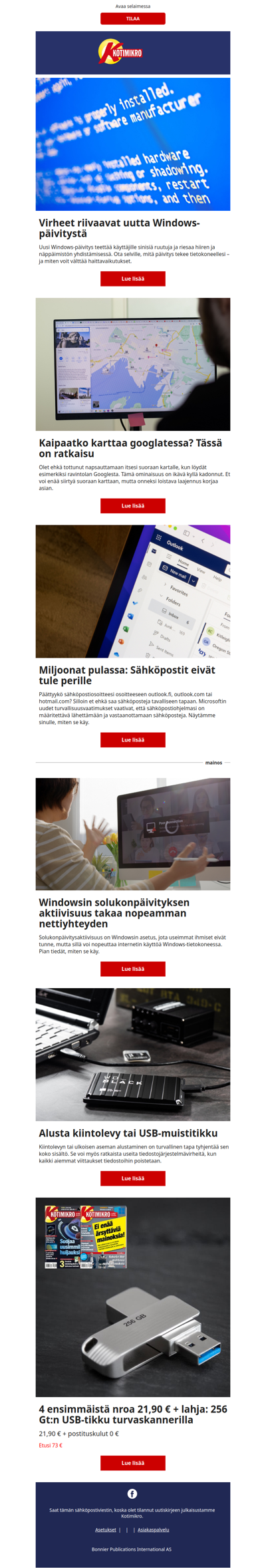 Virheet riivaavat uutta Windows-päivitystä