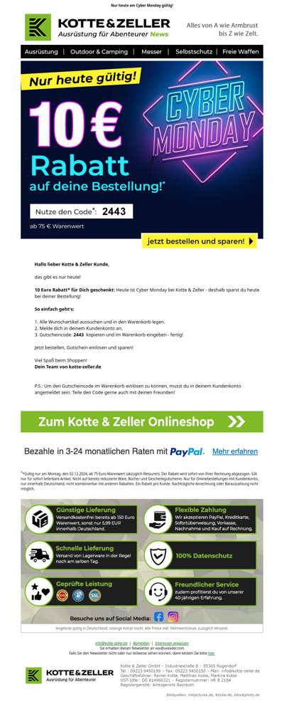 ⚡ Bereit für Cyber Monday?