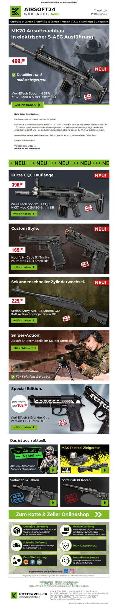 🚀 Dein wöchentliches Airsoft-Update!