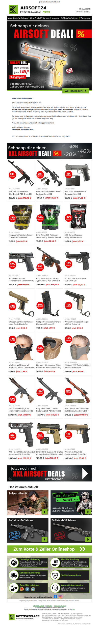 🔥 Airsoft-Deals, die du nicht verpassen darfst!