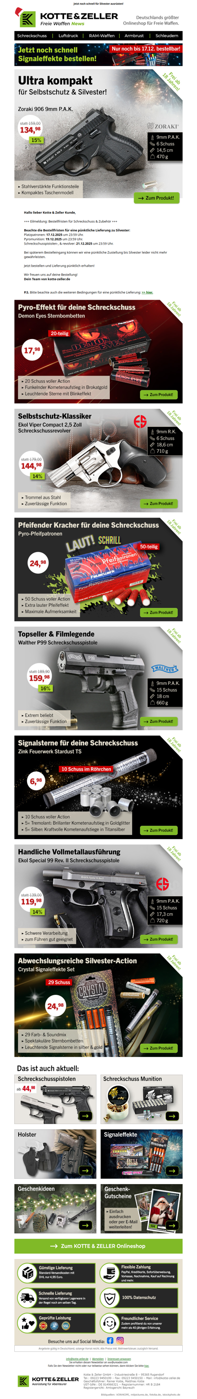 🎆 Der Countdown läuft 🎆 Bestellfrist rückt näher!