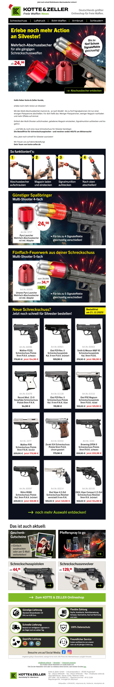 Erlebe noch mehr Action an Silvester!