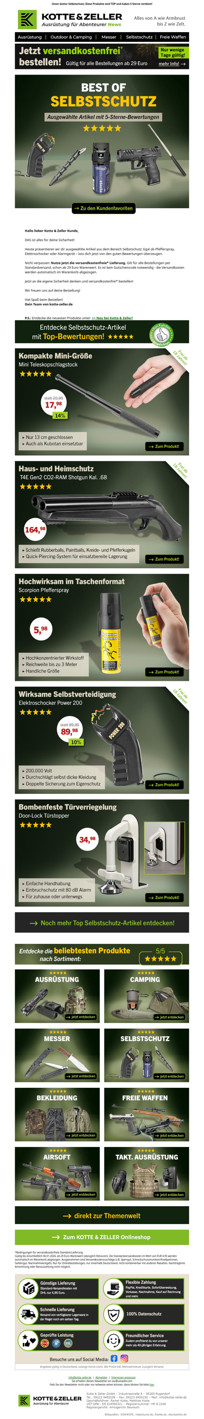 Für die eigene Sicherheit: Best of Selbstschutz!