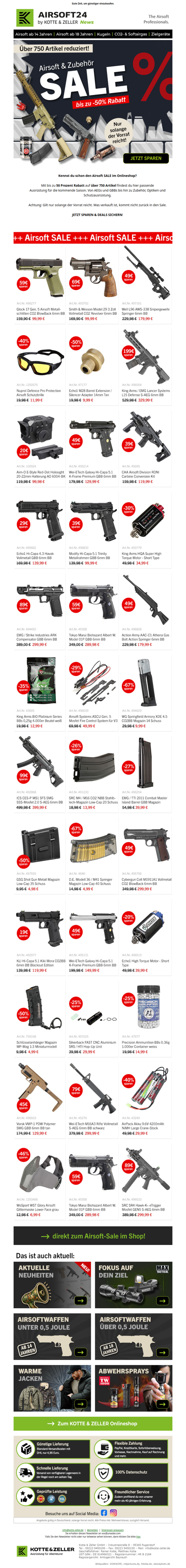 Airsoft Wintersale im Shop!