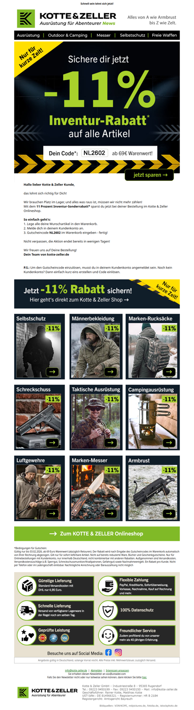 📢 Inventur-Sonderrabatt: Das ist deine Gelegenheit!