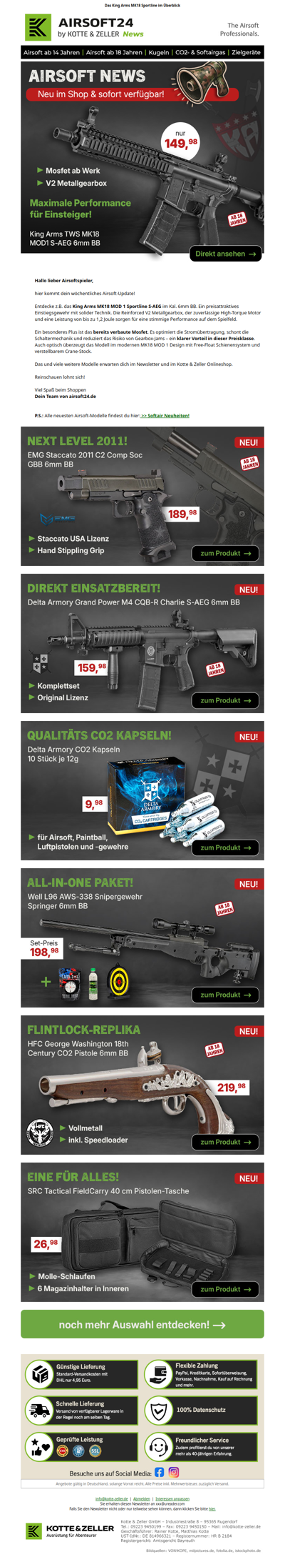 Airsoft Neuheiten Update