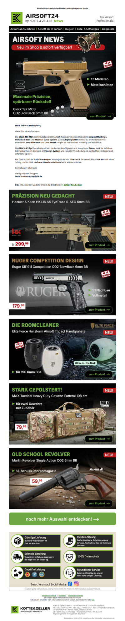Neu im Shop: Glock 19X MOS und mehr!