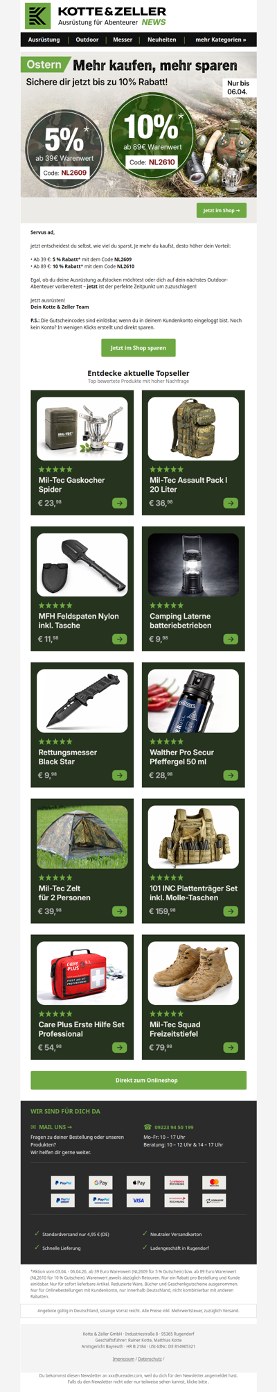 Jetzt sparen oder verpassen: 🐰 Bis zu 10 % Rabatt sichern