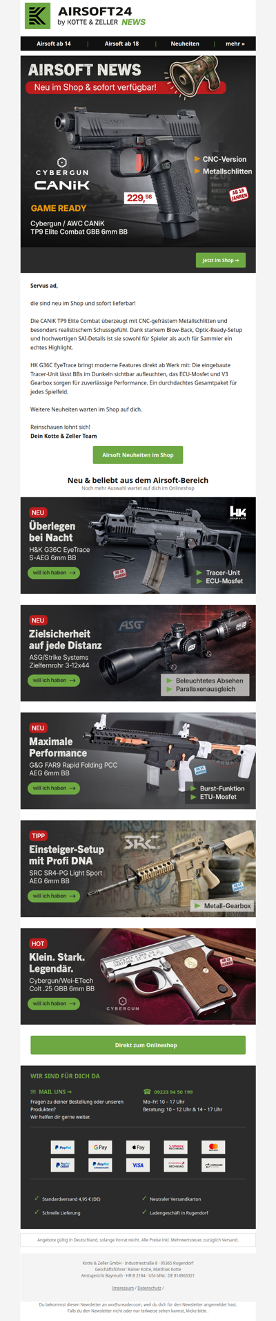 Diese Woche: CANiK, H&K und mehr!