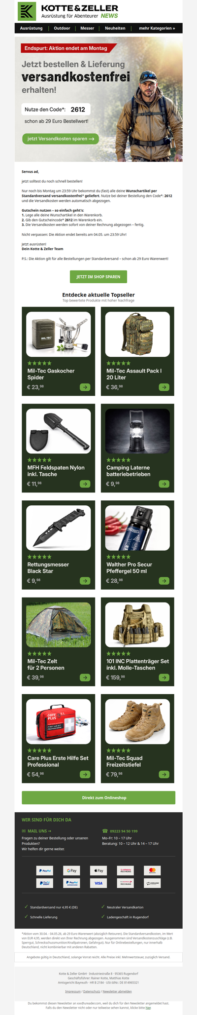 📦  Jetzt versandkostenfreie Lieferung nutzen!