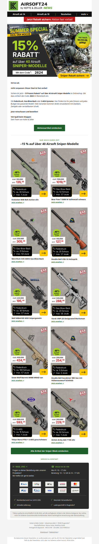 👉  Sniper-Week mit 15%