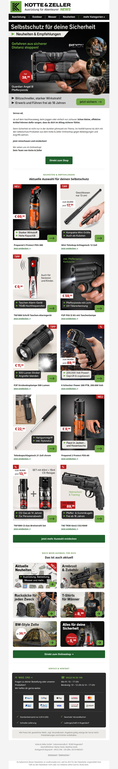 Selbstschutz im Fokus