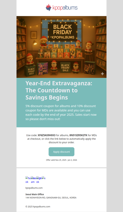 [KPOPALBUMS] The Countdown to Savings Begins 2025.(5%)