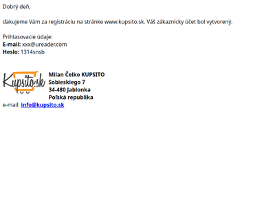 Registrácia na KúpSiTo.sk