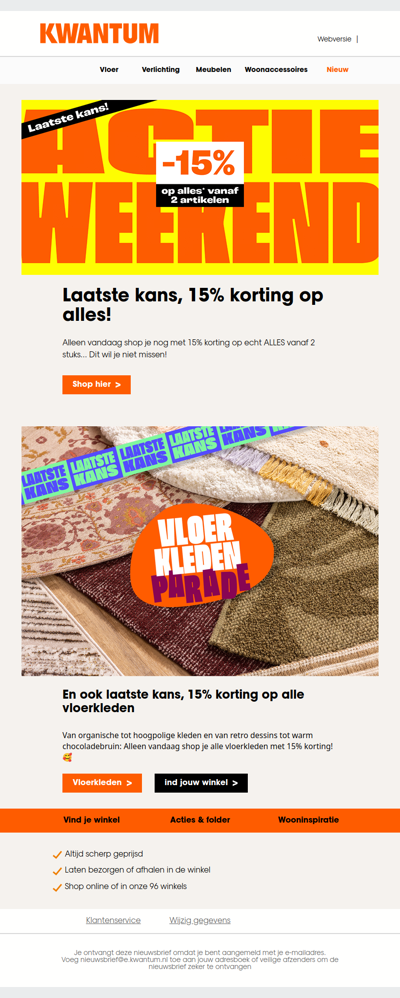 Laatste kans! 15% korting🔥