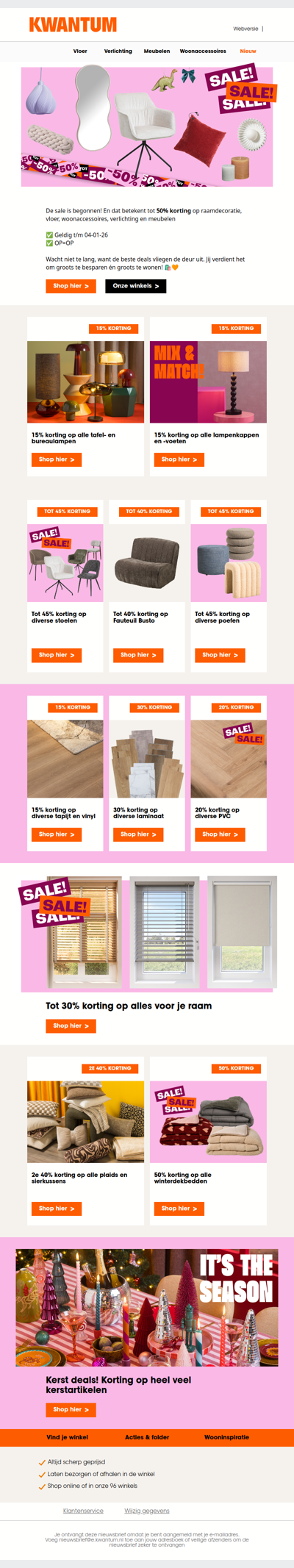 De SALE is begonnen: Tot 50% korting 🧡